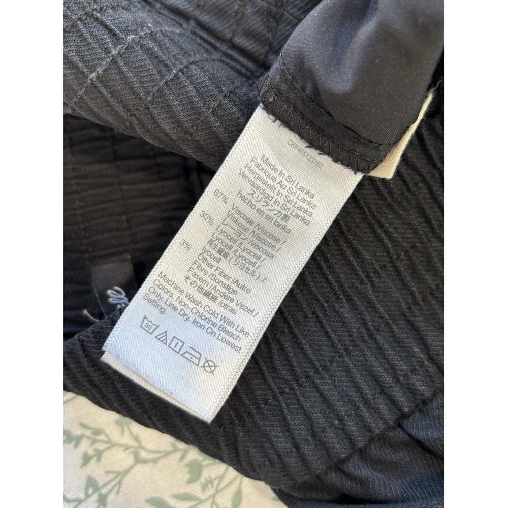 Madewell Black Wide Leg Pull On Pants Size Small Tall Viscose Lyocell Trousers - Picture 8 of 11